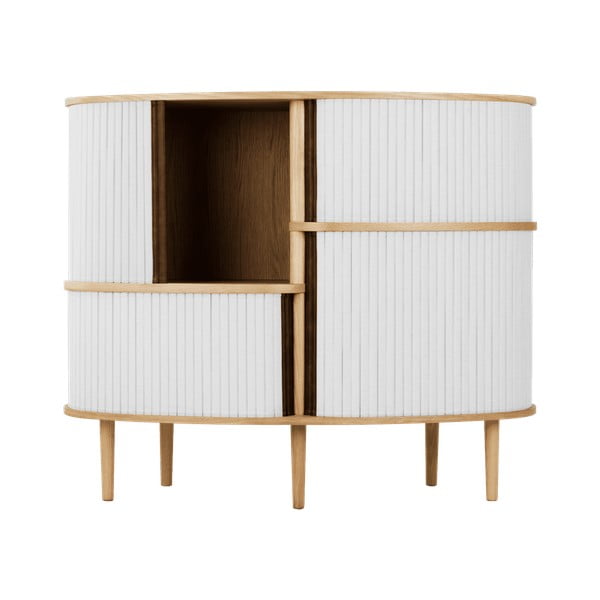 Sivi/u prirodnoj boji ormarić u dekoru hrasta s kliznim vratima 120x100x50 cm Audacious – UMAGE-image-2