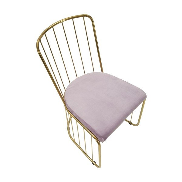 Set od 2 roze stolice s konstrukcijom u zlatnoj boji Mauro Ferretti Sedia-image-1