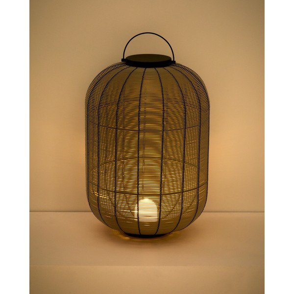 Smeđe-siva LED lanterna s USB (visina 55 cm) Saranella – Kave Home-image-3