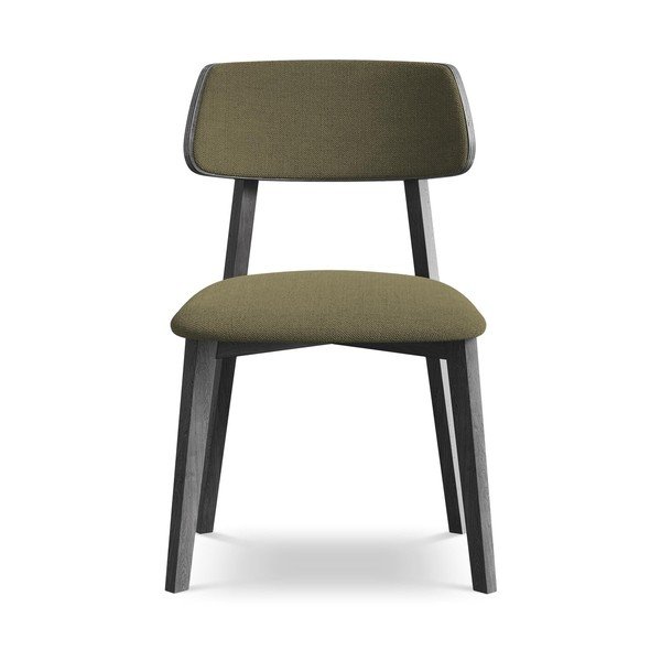 Zelena blagovaonska stolica od masivnog drveta Niu – Makamii-image-1