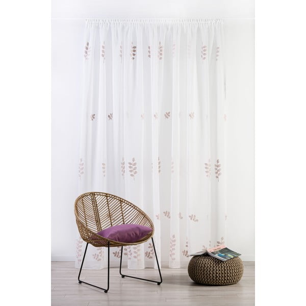 Bijela prozirna zavjesa 300x245 cm Melissa – Mendola Fabrics