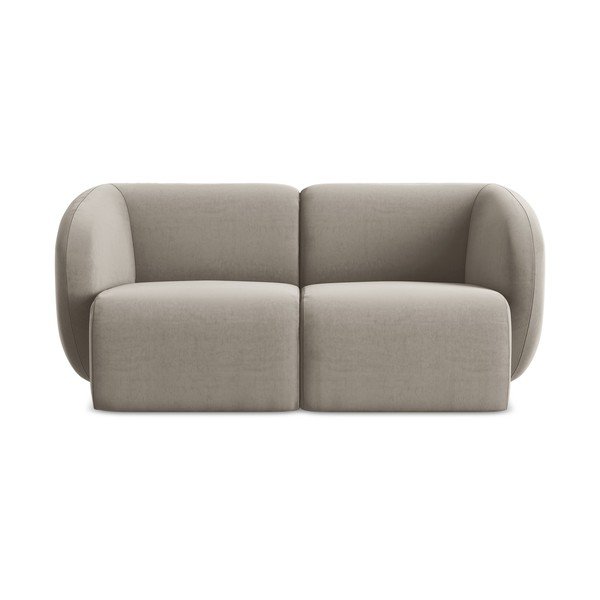 Svjetlo smeđa baršunasti sofa 174 cm Lani – Makamii