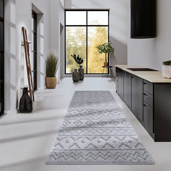 Siva staza 80x240 cm Itinerance Light Grey – Elle Decoration-image-1