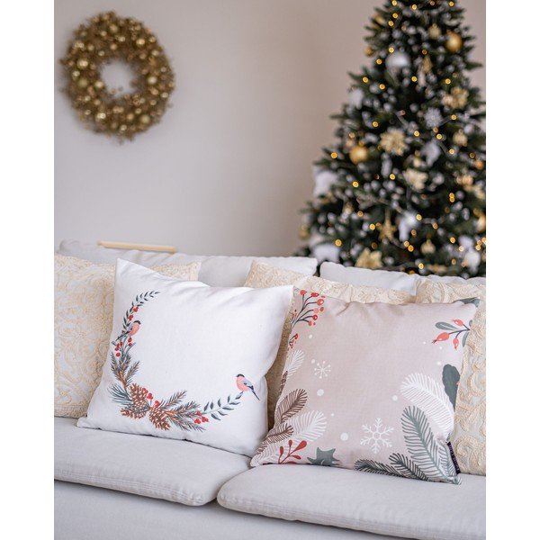 Božićni jastuk s pamučnim oblaganjem Butter Kings Branches, 45 x 45 cm-image-1