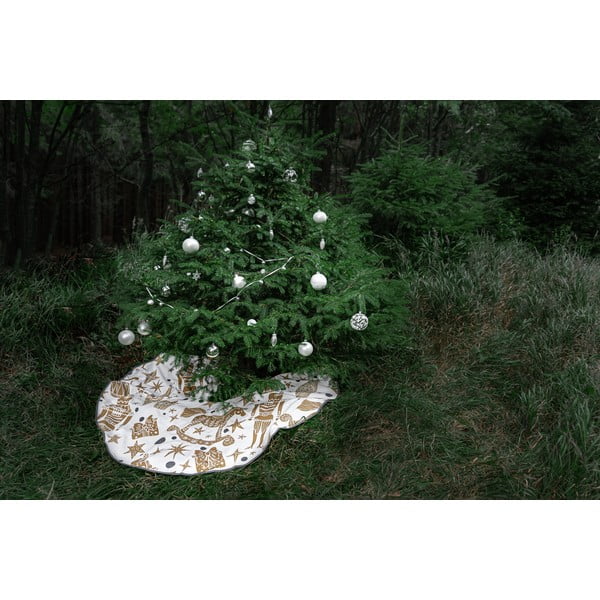 Pamučni tepih ispod božićnog drvca Butter Kings Golden Nut Cracker, ø 130 cm-image-2