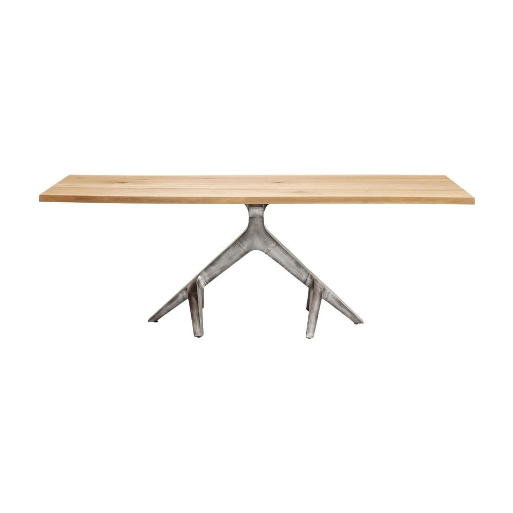 Blagovaonski stol od hrastovog drveta Kare Design Roots, 220 x 100 cm