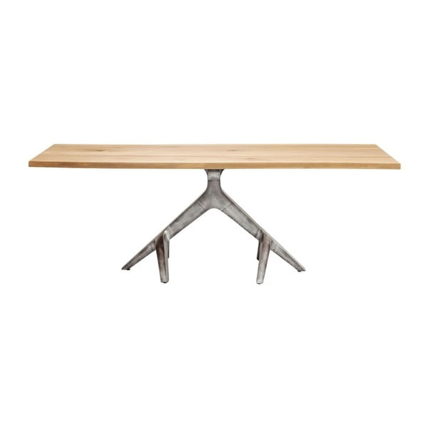 Blagovaonski stol od hrastovog drveta Kare Design Roots, 220 x 100 cm