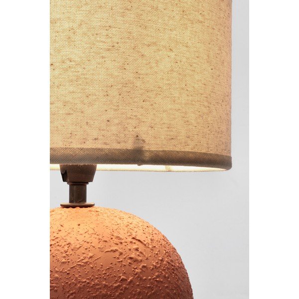 Stolna lampa keramička boja terakote s tekstilnim sjenilom (visina 32 cm) Irvin – Yes Everyday-image-3