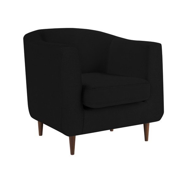 Crni baršunasti naslonjač Kooko Home Glam-image-2