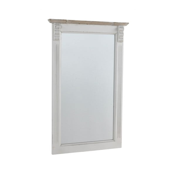 Bijelo zidno ogledalo Guske, 50 x 86 cm