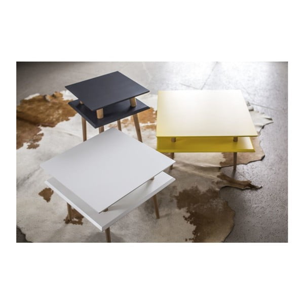 Ragaba Square bijeli stolić za kavu, 55X55 cm-image-1