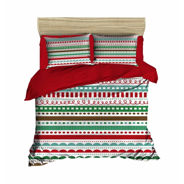 Božićna posteljina za bračni krevet Victoria, 200 x 220 cm