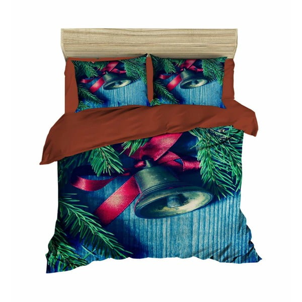 Božićna posteljina za bračni krevet s plahtama Ivan, 200 x 220 cm