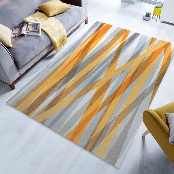 Narančasto-sivi perivi tepih 170x240 cm MATCH ISABELLA – Flair Rugs-image-1
