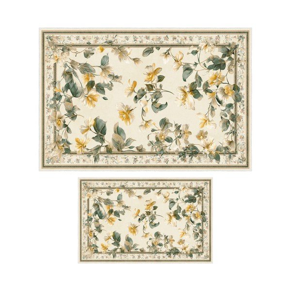 Bež kupaonske prostirke u setu 2 kom 60x100 cm – Foutastic