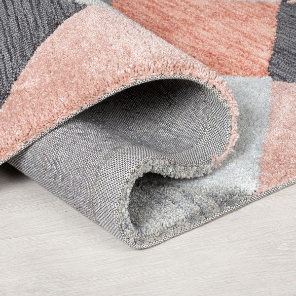 Sivo-ružičasti tepih Flair Rugs Icon, 160 x 230 cm-image-1