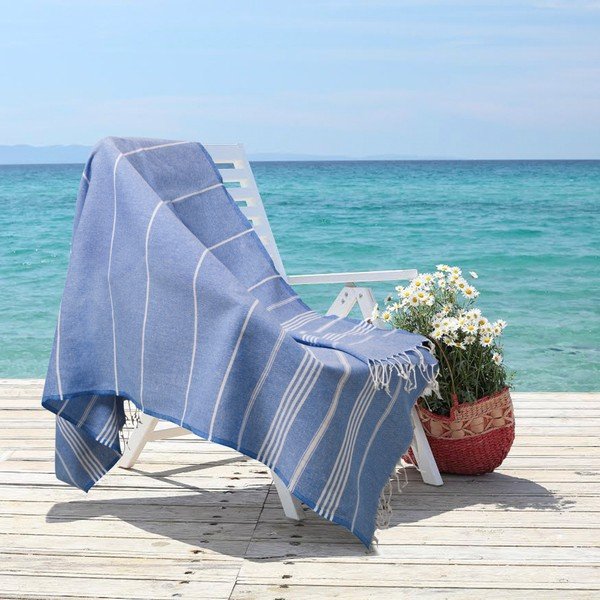 Tamnoplavi hamam ručnik Kate Louise Classic, 180 x 100 cm-image-1