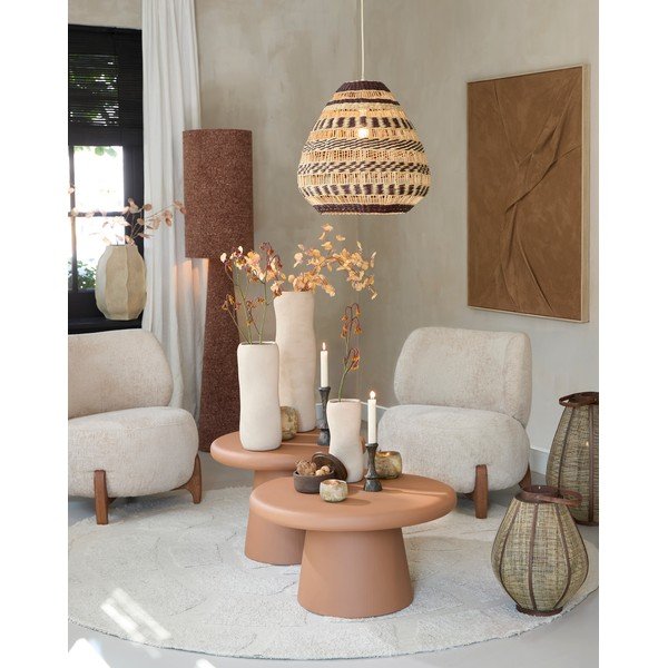 Okrugao stolić za kavu boje terakote ø 60 cm Kulona – Light & Living-image-1