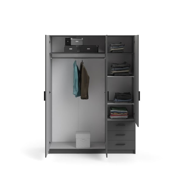 Tamno sivi ormar 147x200 cm Sprint – Tvilum-image-2