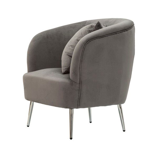 Siva baršunasti fotelja Silvery – Mauro Ferretti-image-3