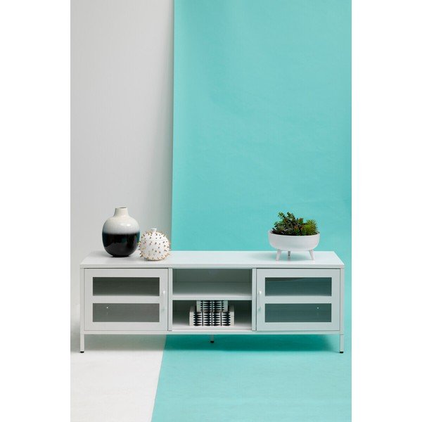 Bijela željezna TV komoda 150x50x45 cm Acier – Premier Housewares-image-3