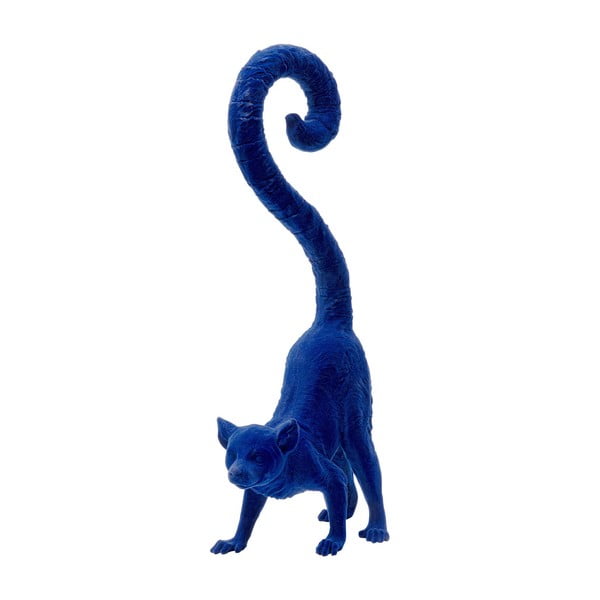 Plavi dekorativni kip Kare dizajn lemur jato
