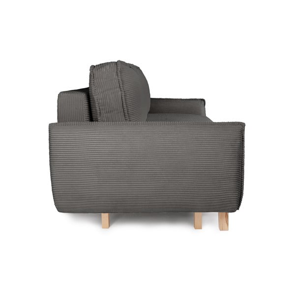 Siva sklopiva sofa od samta 218 cm Tori – Bonami Selection-image-3