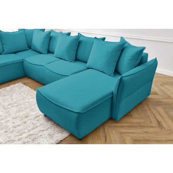 Tirkizna sklopiva kutna garnitura (s lijevim kutom) Leon – Bobochic Paris-image-1