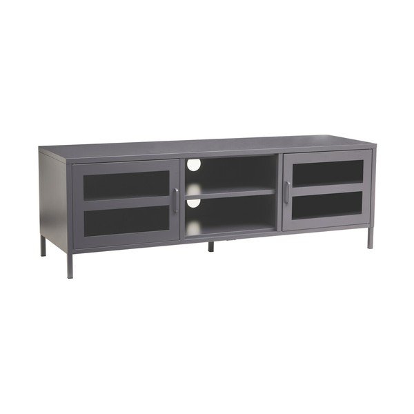 Siva željezna TV komoda 150x50x45 cm Acier – Premier Housewares