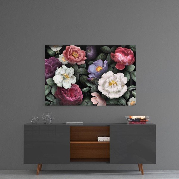 Staklena slika Insigne Flowers-image-1