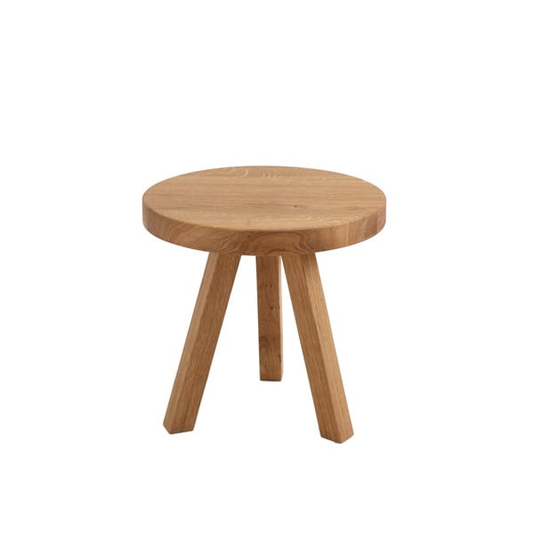 Preklopni stolić od hrastovog drveta drva Custom Form Treben, ø 40 cm