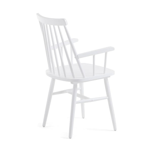 Bijela blagovaonska stolica od drva kaučukovca Kave HomeKristie-image-3