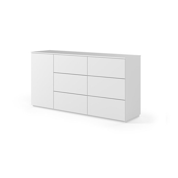 Bijela komoda s vratima i 6 ladica TemaHome Join-image-2