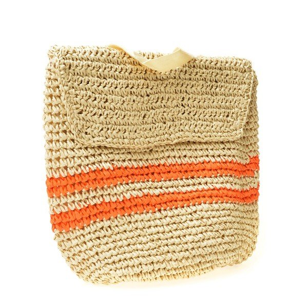 Ženski slamnati ruksak Mangotti Bags Orange-image-3