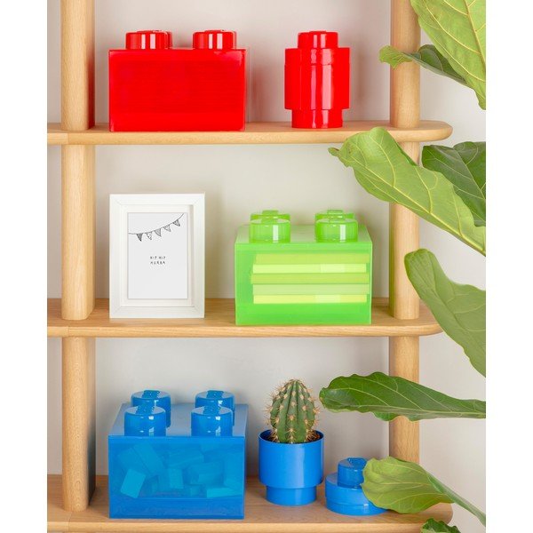 Zelena plastična dječja kutija za pohranu 25x25x18 cm – LEGO®-image-1