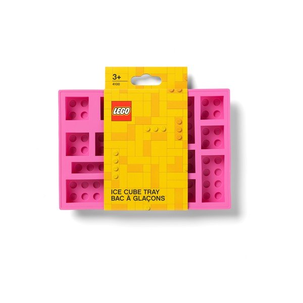 Ružičasti silikonski kalup za led s oblicima kockica LEGO®-image-3