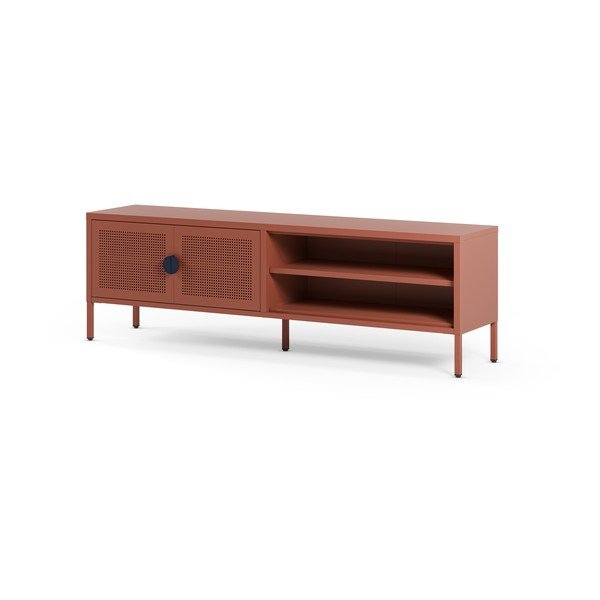 Metalna TV komoda boja terakote 160x50x35 cm Sayla – Marckeric-image-4