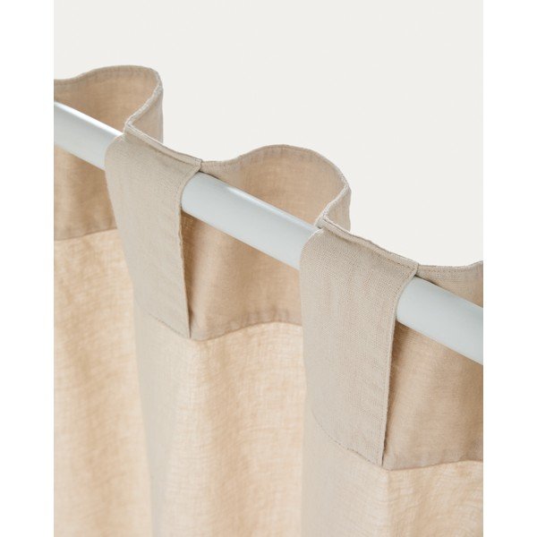 Bež pamučna zavjesa 140x270 cm Nolira – Kave Home-image-3