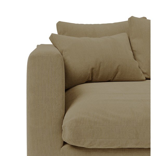 Bež samt samt samt kauč 175 cm Comfy - Scandic-image-3