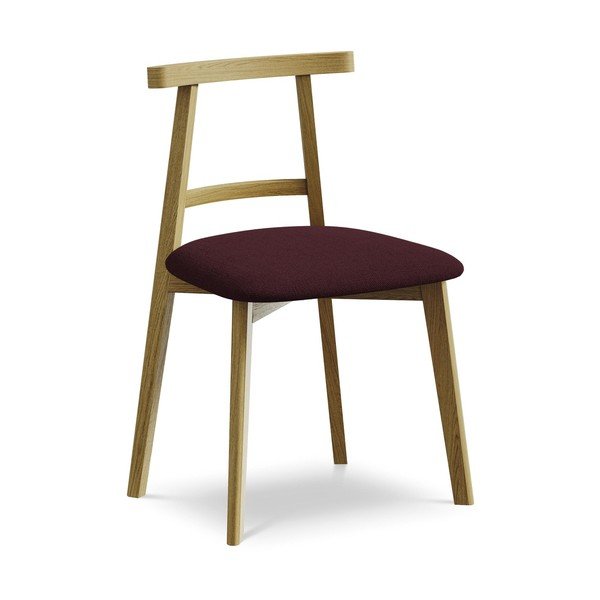 Bordo blagovaonska stolica od masivnog drveta Ohelo – Makamii