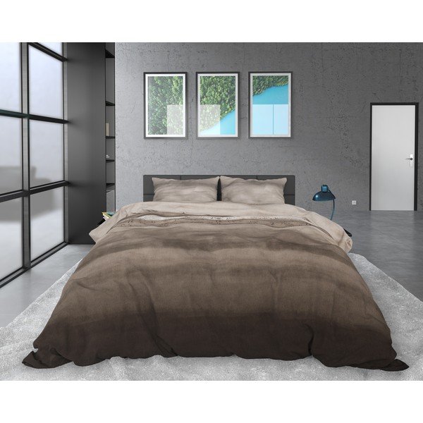 Smeđa flanel posteljina Sleeptime Marcus Taupe, 140 x 220 cm-image-2