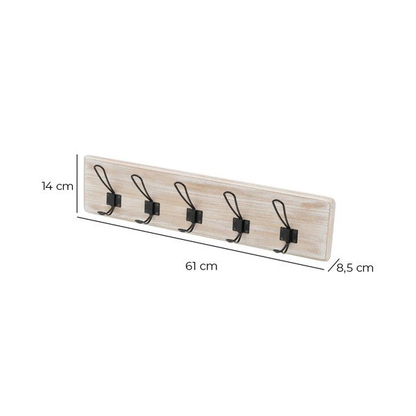 Zidna vješalica od masivne paulovnije – Casa Selección-image-3