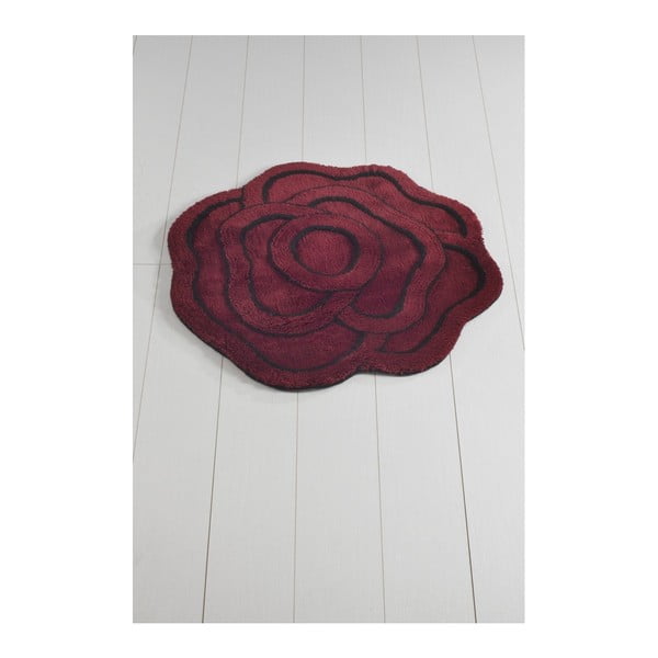 Ljubičasta prostirka za kupaonicu Big Rose Kirmizi, ⌀ 90 cm