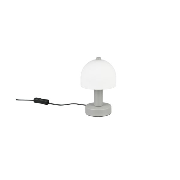 Siva stolna lampa sa staklenim sjenilom (visina 19 cm) Glenn – Trio-image-2