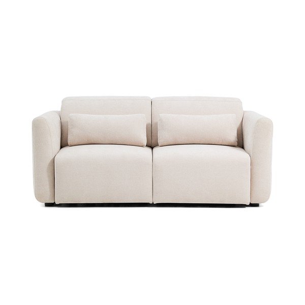 Bež podesiva sofa od šenila s ležaljkom 180 cm Lares – Kave Home