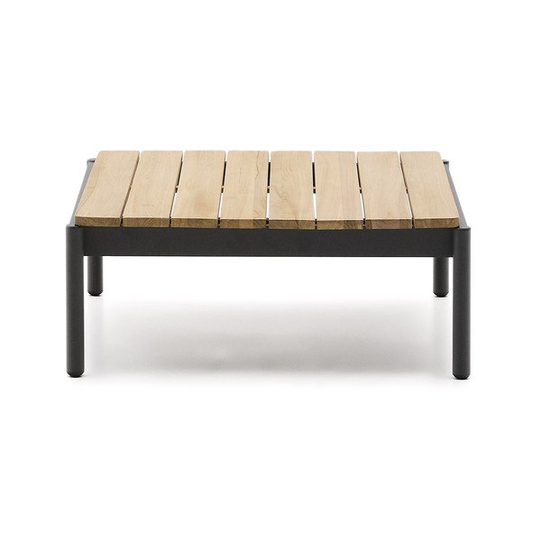 Vrtni stolić za kavu od masivne tikovine 89x91 cm Sorells – Kave Home-image-4