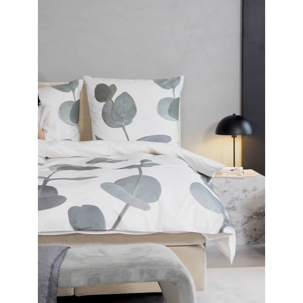 Bijela posteljina od pamučnog perkala 200x135 cm Eukalyptus - Westwing Collection-image-4