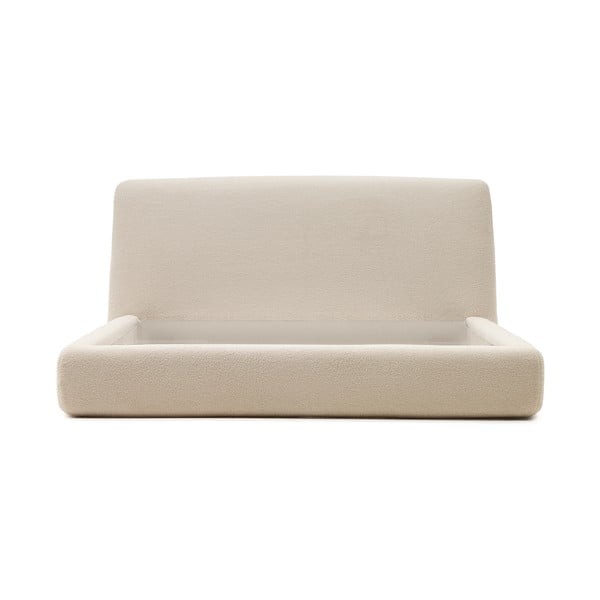 Bež tapecirani bračni krevet 180x200 cm Martina – Kave Home-image-3