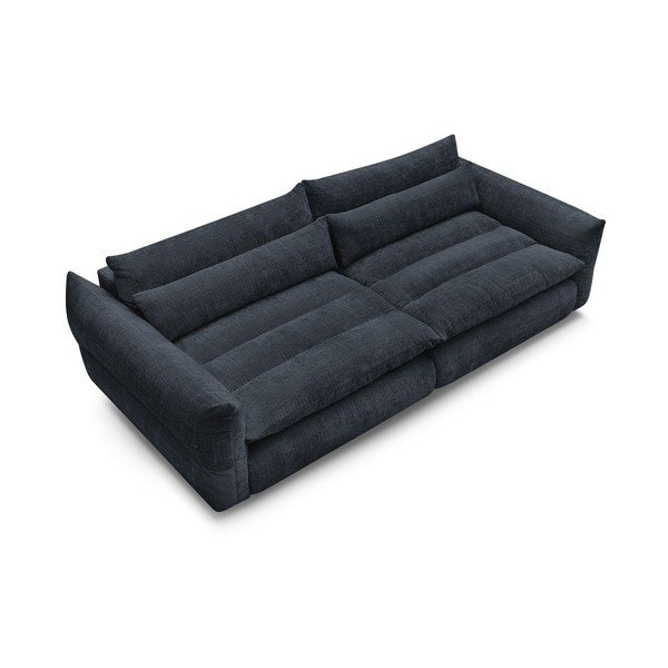 Tamno plava sofa od šenila 276 cm Neil – Bobochic Paris-image-3