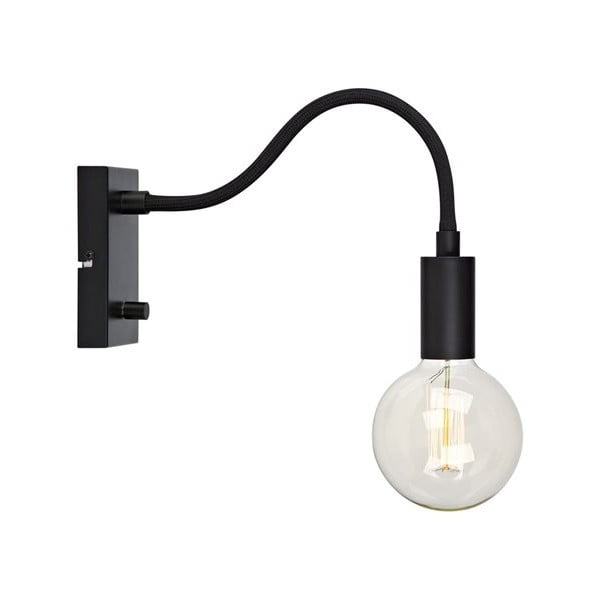 Crna zidna lampa Raw – Markslöjd